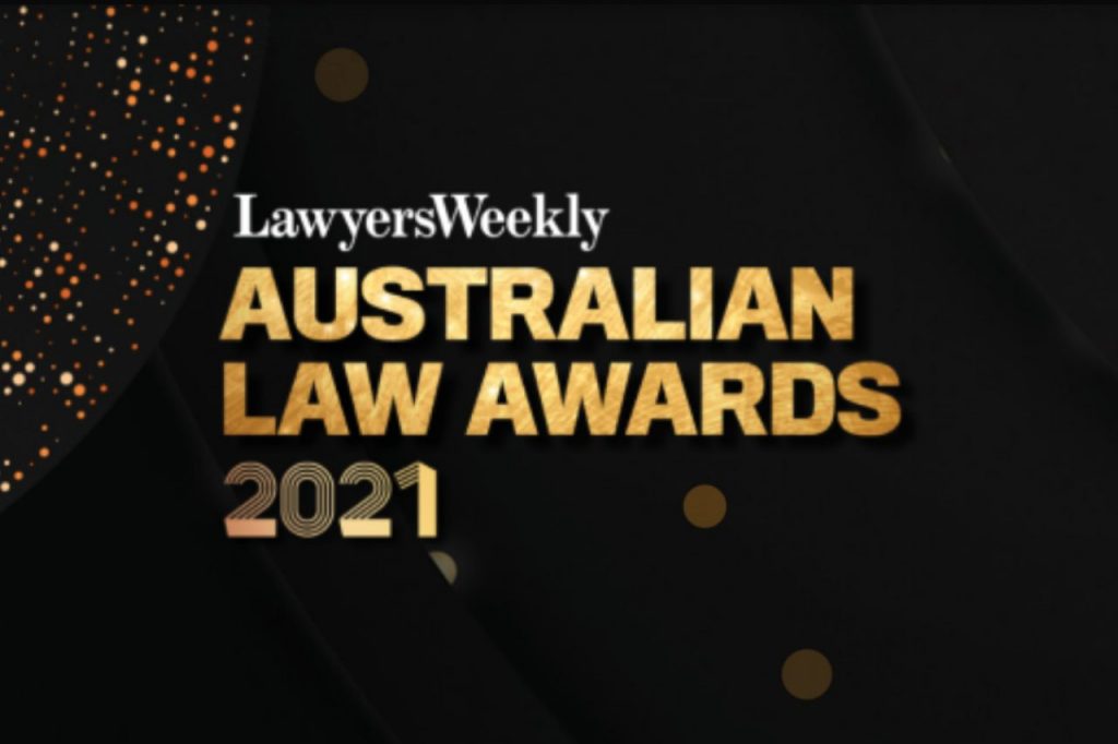 We're finalists in the 2021 Australian Law Awards