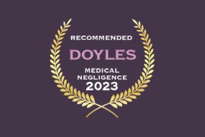 Expertise in medical negligence claims recognised in 2023 Doyle's Guide